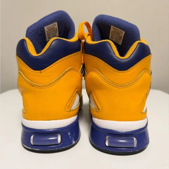 Reebok Pump Omni Zone Retro LA Lakers Gold/Violet/White Rare Retro US 10.5